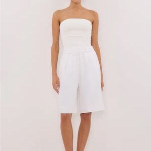 DISSH Black Linen Bermuda Shorts